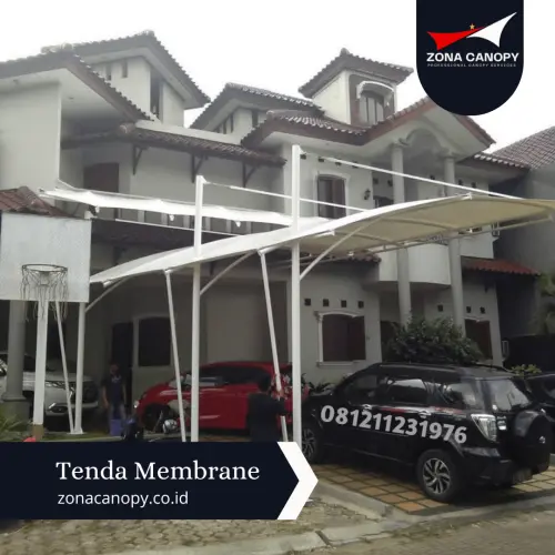 Canoppy Membrane Carport di Indonesia